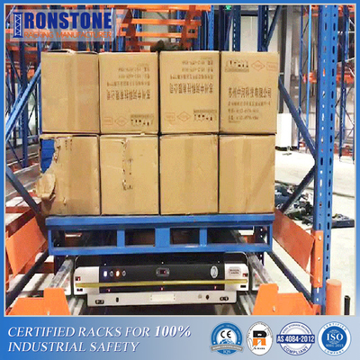 قفسه انبار ذخیره سازی پالت صنعتی فلزی شاتل رادیویی قابل تنظیم OEM