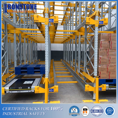 قفسه انبار ذخیره سازی پالت صنعتی فلزی شاتل رادیویی قابل تنظیم OEM