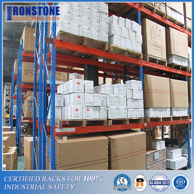 قفسه پالت انتخابی صنعتی دارای گواهی RMI/AS4084 برای انبارداری