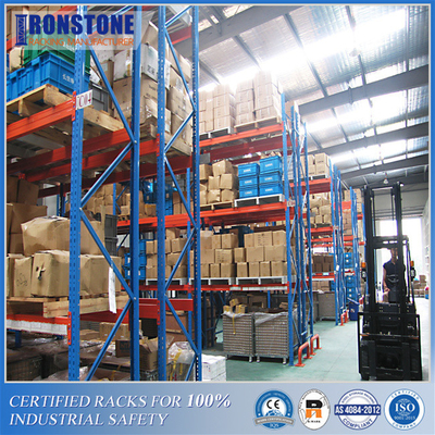 قفسه پالت انتخابی صنعتی دارای گواهی RMI/AS4084 برای انبارداری