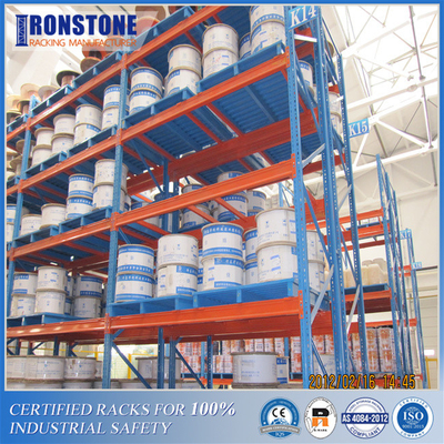 قفسه پالت انتخابی صنعتی دارای گواهی RMI/AS4084 برای انبارداری